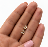 گوشواره حلقه ای زنانه ژوپینگ مدل پاپیون کوچک