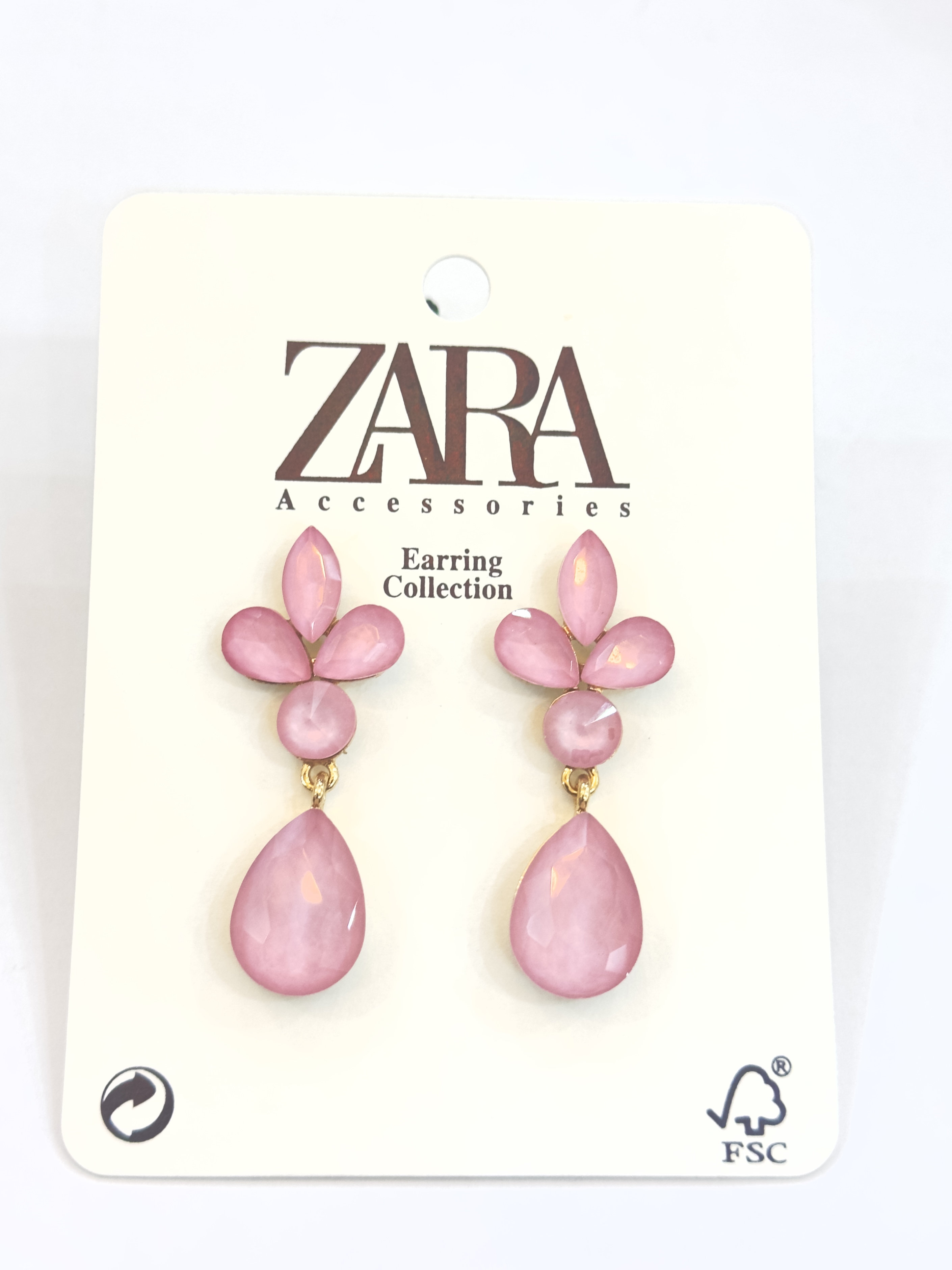 گوشواره میخی زنانه  zara مدل اشک