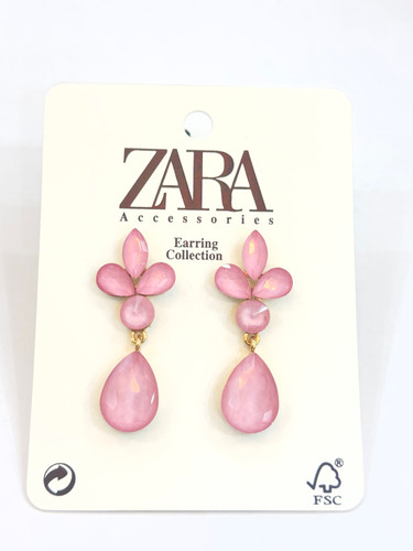 گوشواره میخی زنانه zara مدل اشک